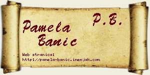 Pamela Banić vizit kartica